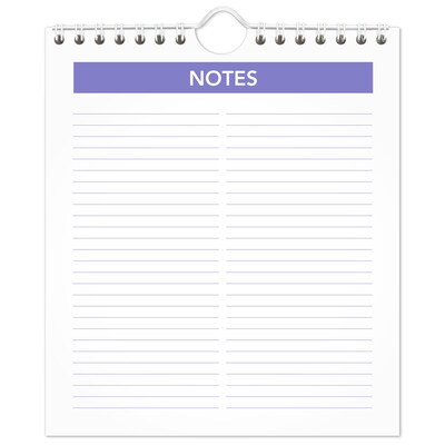 2026 AT-A-GLANCE 6.5" x 7.5" Monthly Wall Calendar, White/Purple (PM5-28-26)