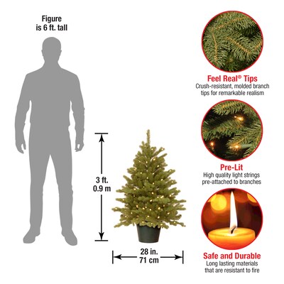 National Tree Company Hampton Spruce Artificial Christmas Trees PEHA3-306-30