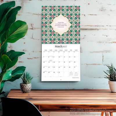 2027 BrownTrout Enlightened Rumi 12" x 12" Monthly Wall Calendar (9798330713967)