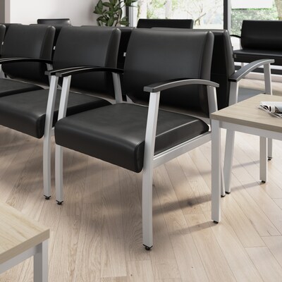 Bush Business Furniture Arrive Vinyl Guest Chair, Black (CH3901BVL-03)