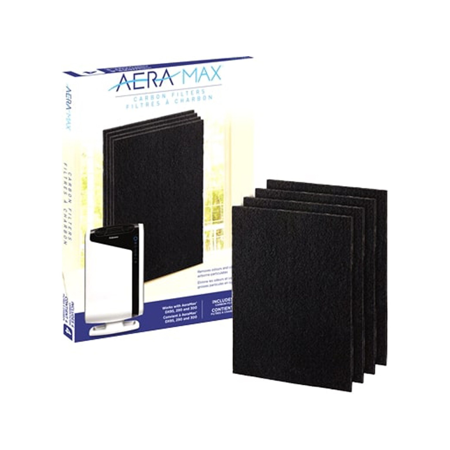 Fellowes AeraMax Carbon Air Purifier Filter, 4/Pack (9324201)