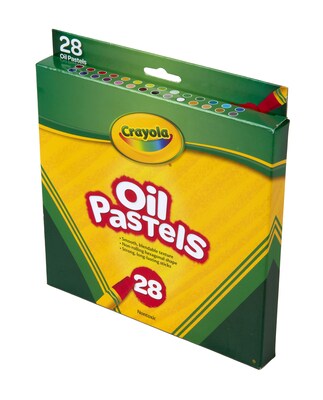 Crayola Oil Pastels, Assorted Colors, 28/Box (52-4628)