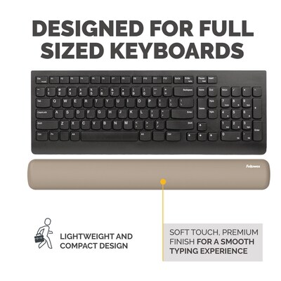 Fellowes Breyta Silicone Keyboard Wrist Rest, Sand (100145444)