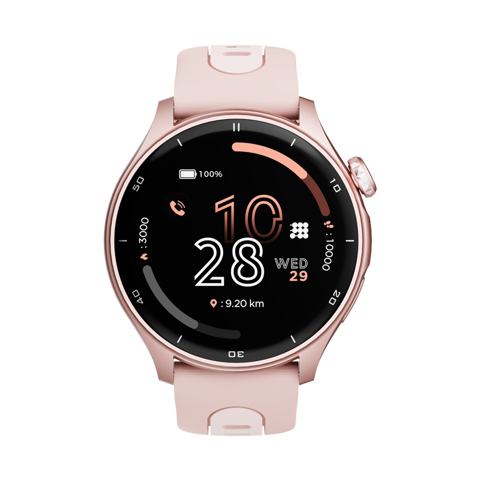 Cubitt AURA Pro Smartwatch, GPS, 36.32mm, Aluminum Case, Rose Gold Sport Band (CT-AURAP5)