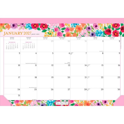 2027 BrownTrout Bonnie Marcus 17 x 12 Monthly Desk Pad Calendar, Assorted Colors (9798330713035)