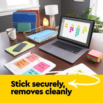 Post-it Notes, 3" x 5", Poptimistic Collection, 100 Sheet/Pad, 5 Pads/Pack (655-5PK)