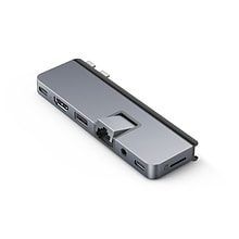 Hyper Products Duo Pro 7-Port USB-C Hub, Space Gray (HD575-GRAY)