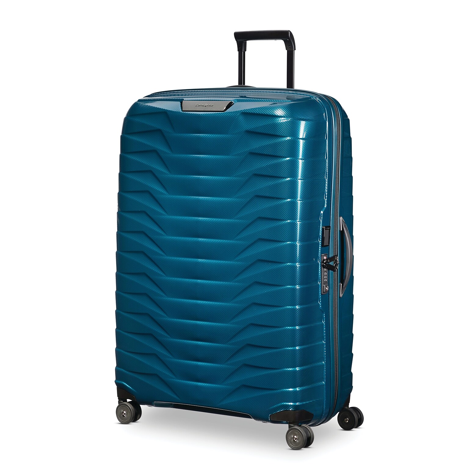 Samsonite Proxis 32 Hardside Suitcase, 8-Wheeled Spinner, Pretol Blue (141848-1686)