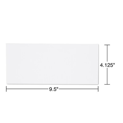 Staples® Premium Diagonal-Seam Gummed #10 Envelopes; White, 500/Box