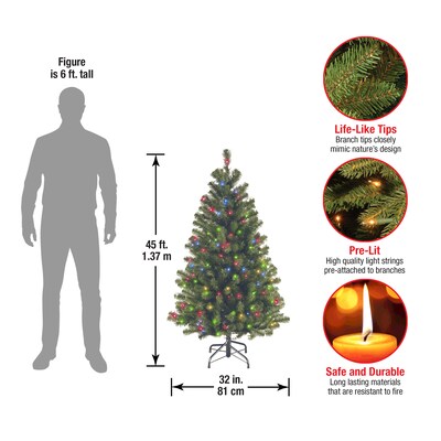 National Tree Company North Valley® Spruce Artificial Christmas Trees NRV7-301-45