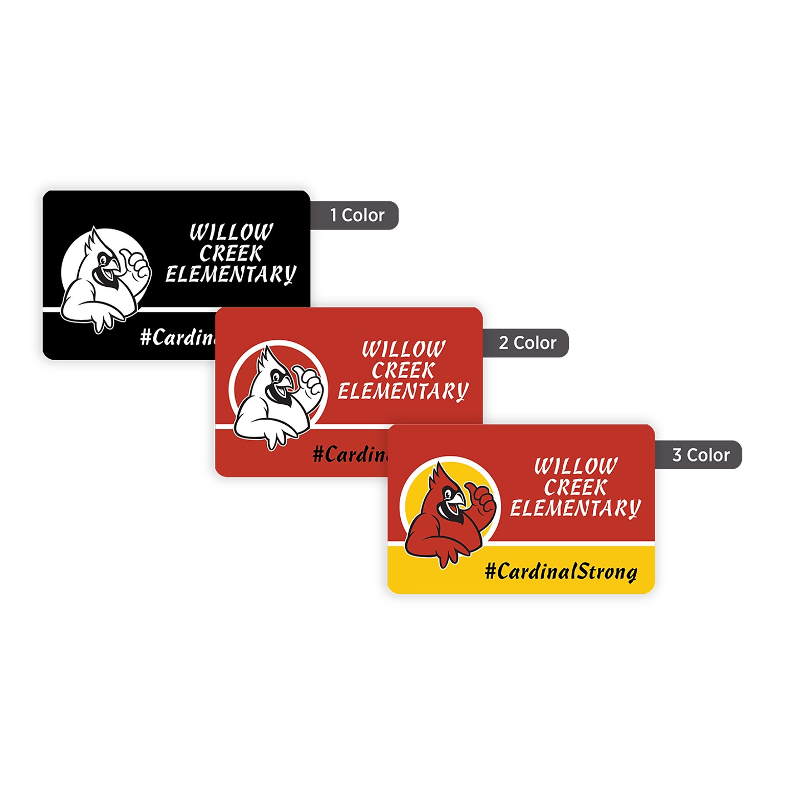 Custom Print Advertising Label, 1-3/4 x 2-3/4 Rectangle, 1 Standard Color, 1-Sided, 250 Labels/Roll