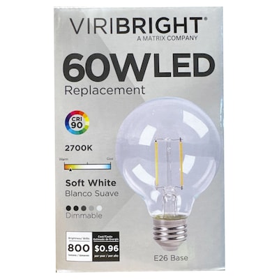 Viribright 8-Watt Soft White LED Decorative Bulb (450133)
