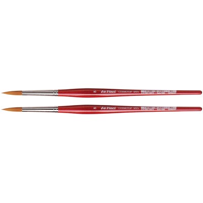 da Vinci COSMOTOP-SPIN Watercolor Synthetic Silkpainting Round Brush, 2 /Pack (DVXVA55808-2)