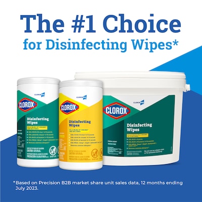 CloroxPro Disinfecting Wipes, Fresh Scent, 75 Wipes/Container, 6/Carton (CLO15949CT)