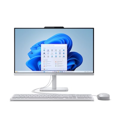 Lenovo A100 23.8 All-in-One Desktop Computer, Intel Core N100, 8GB RAM, 256GB SSD, Windows 11 Home,