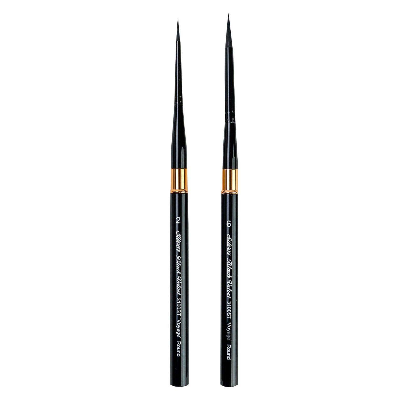 Silver Brush Black Velvet Small Travel Brushes, 2/Set (SLVBV3060)