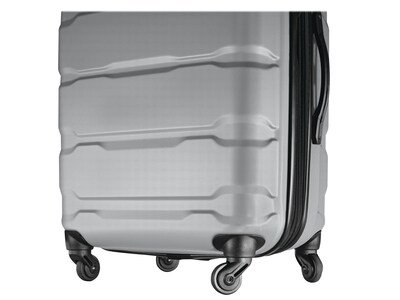 Samsonite Omni PC Polycarbonate 4-Wheel Spinner Luggage, Silver (68309-1776)