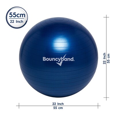 Bouncy Bands Balance Ball, 55cm, Blue (BBAWBS55BU)