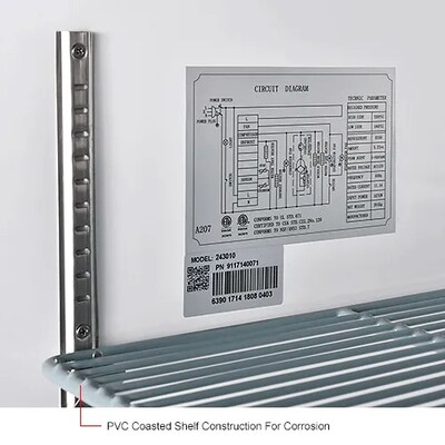 Global Industrial Nexel Reach-In Freezer, 2 Solid Doors, 47 Cu. Ft., Stainless Steel (243010)