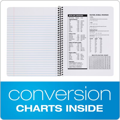 Oxford Composition Notebooks, 7.5" x 9.75", Wide Ruled, 80 Sheets, Assorted Colors, 4/Pack (64946)