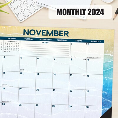 2025 Willow Creek 17" x 12" Monthly Desk Pad Calendar, Multicolor (47798)