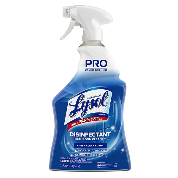 Lysol PRO Disinfectant Power Bathroom Foamer, Atlantic Fresh Scent, 32 ...