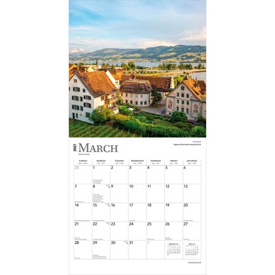 2027 BrownTrout Switzerland 12" x 12" Monthly Wall Calendar (9798330711710)