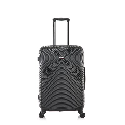 DUKAP Inception 25.98 Hardside Suitcase, 4-Wheeled Spinner, TSA Checkpoint Friendly, Black (DKINC00