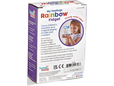 hand2mind My Feelings Rainbow Fidget Toy, Multicolor (94489)