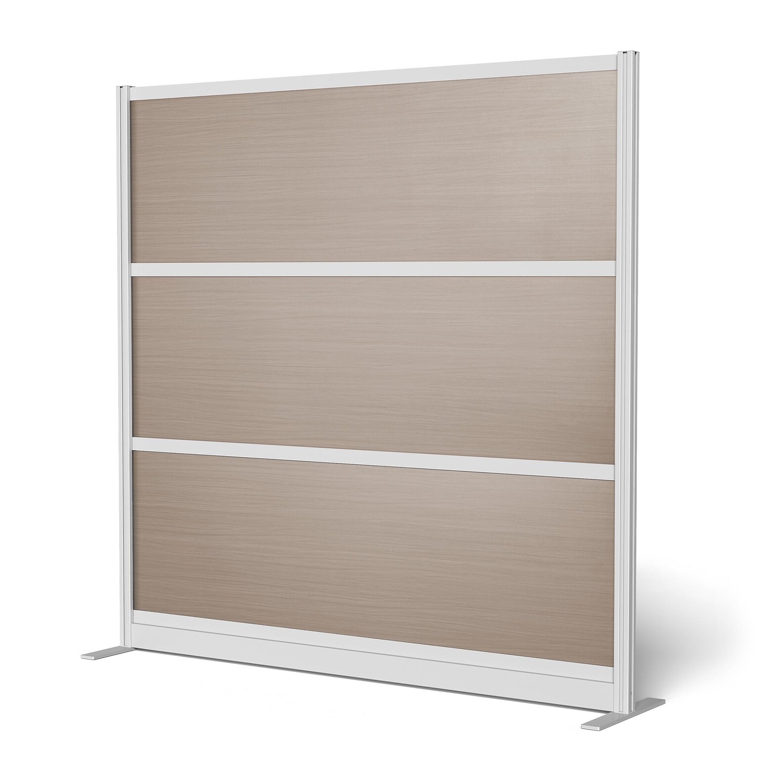 Luxor Oakwood 3-Panel Room Divider, 70H x 70W, Oak Grain (PPWL012)