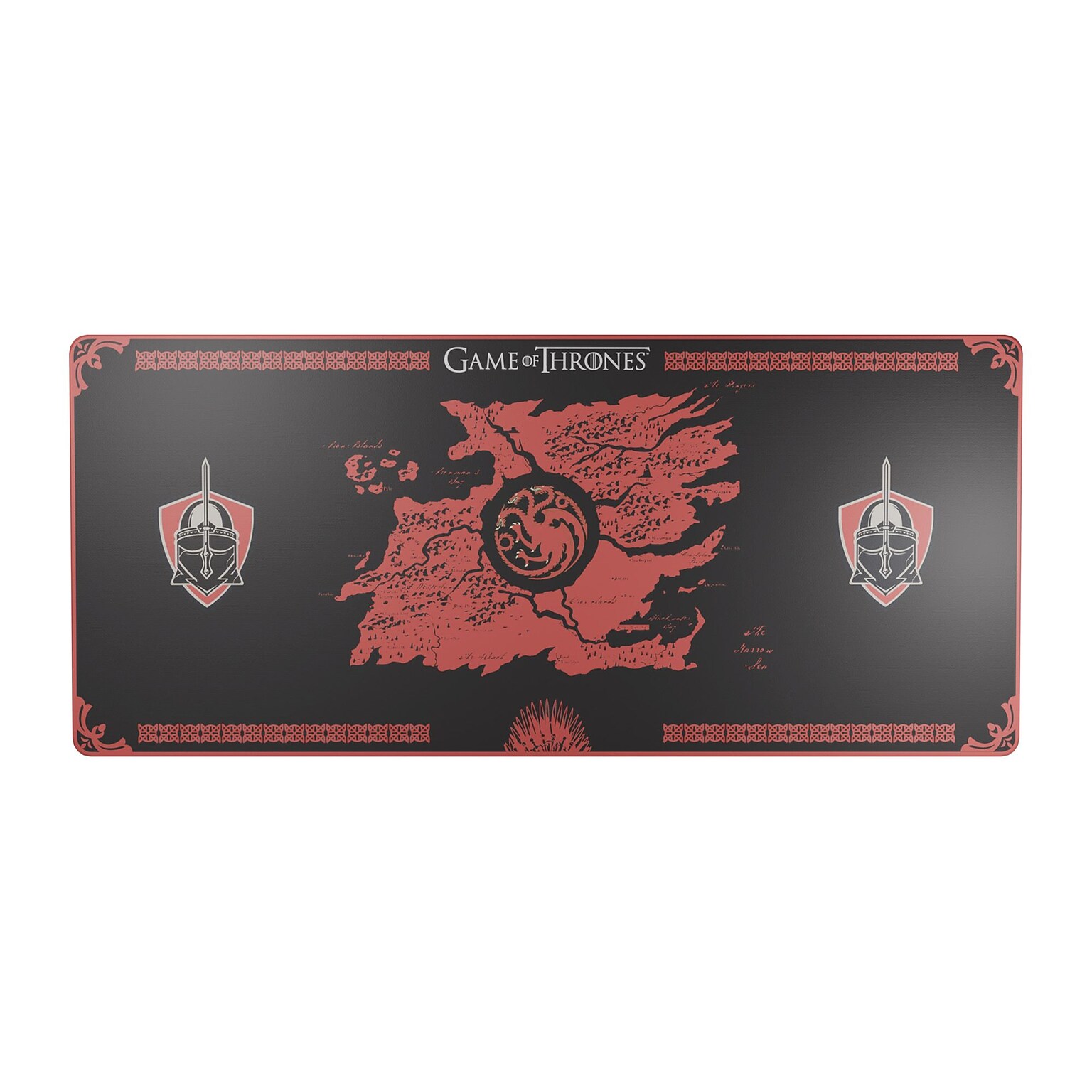Lexip Game of Thrones XXL Non-Skid Mouse Pad, House Targaryen, Black (TSXLXMP0004)