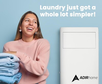 AdirHome Built-In Wall Laundry Hamper, 38.25"H x 7.25"W x 3.62"D, White (315-01-WHI)