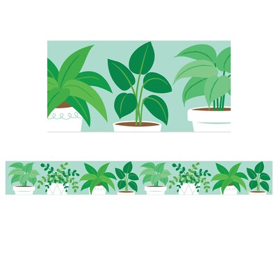 Creative Teaching Press Potted Plants EZ Border, 3 x 48 ft., 3 Packs/Bundle (CTP10416-3)