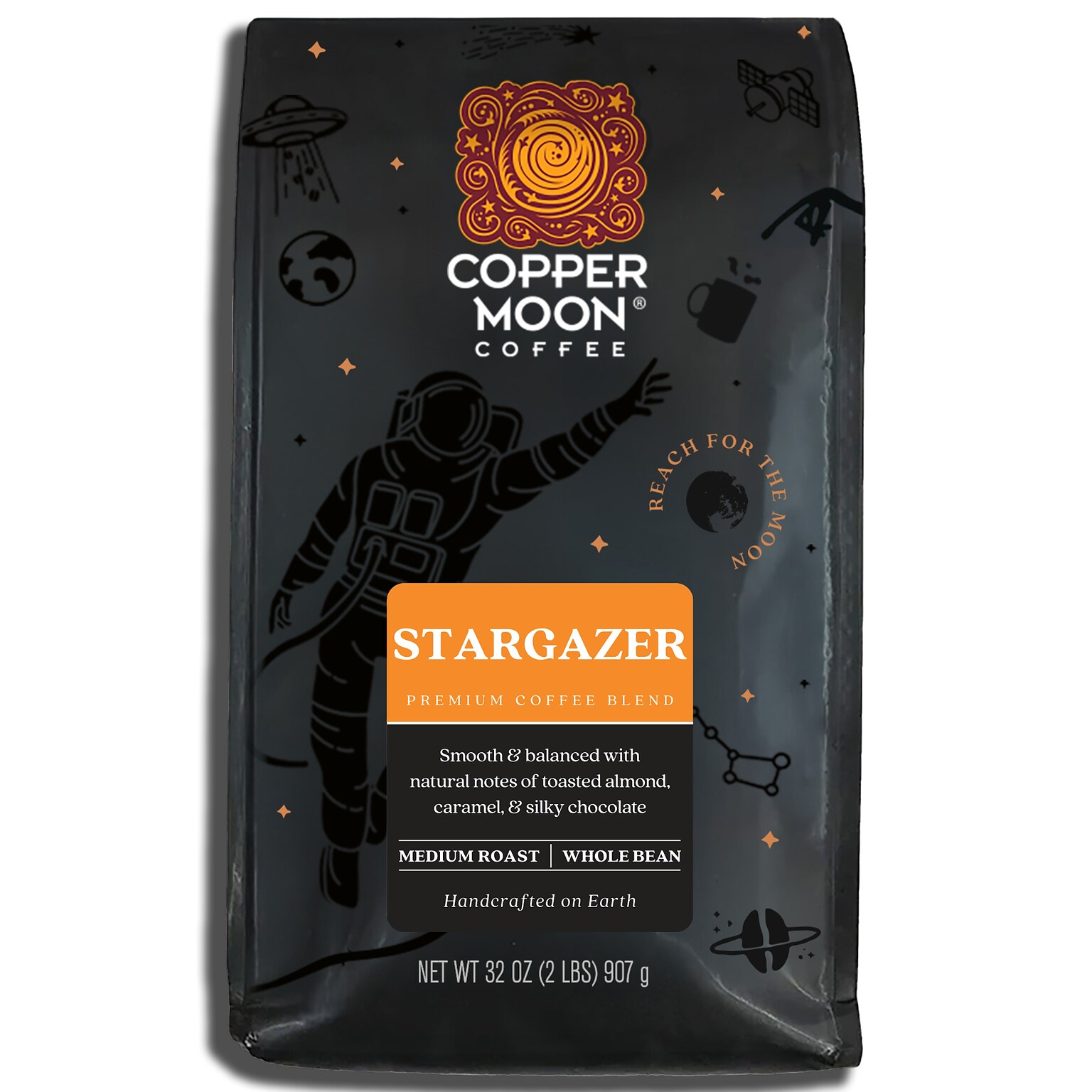 Copper Moon Stargazer Beans Coffee, Medium Roast, 32 oz. (260126)