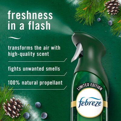 Febreze Air Mist Aerosol Air Freshener, White Pine & Juniper Berry Scent, 8.8 oz., 2/Pack (03208)
