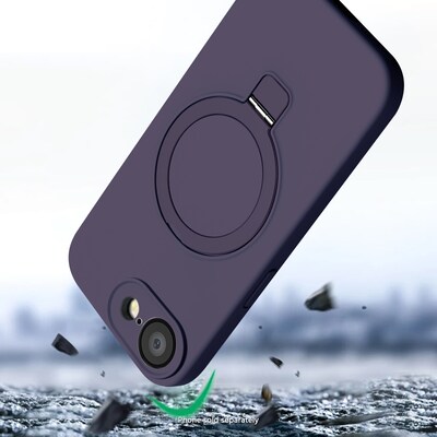 SaharaCase Venture Series Silicone Phone Case for iPhone 16e, Shock Absorbing, Shadow Purple (CP00812)