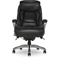 Serta Launtner Bonded Leather Executive Office Chair with Smart Layers Technology, Opportunity Gray/Black (44942A)