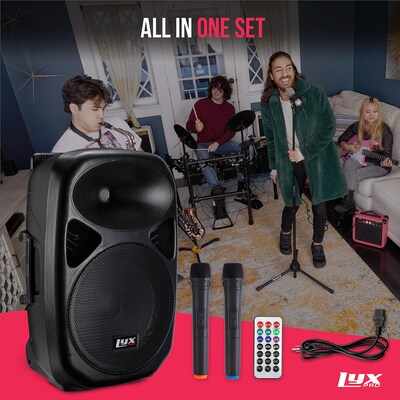 LyxPro 12 Inch Rechargeable PA Speaker (LYXSPA12BAT)