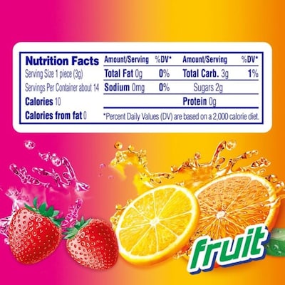 Mentos® Chewy Fruit Tablets, 15 Packs/Box