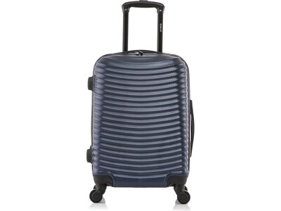 DUKAP Adly 21.45 Hardside Suitcase, 4-Wheeled Spinner, Navy Blue (DKADL00S-BLU)