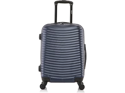 DUKAP ADLY Polycarbonate/ABS Carry-On Suitcase, Navy Blue (DKADL00S-BLU)