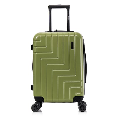 DUKAP Zahav 21.04" Hardside Carry-On Suitcase, 4-Wheeled Spinner, TSA Checkpoint Friendly, Green (DKZAH00S-GRN)