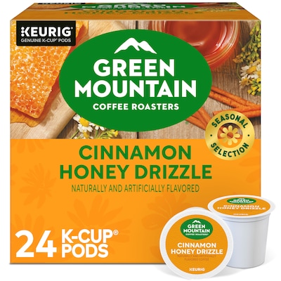 Green Mountain Cinnamon Honey Drizzle Coffee Keurig® K-Cup® Pods, Light Roast, 24/Box (5000378226)