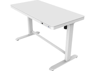 FlexiSpot EW8 48W Electric Adjustable Standing Desk, White (EW8W)