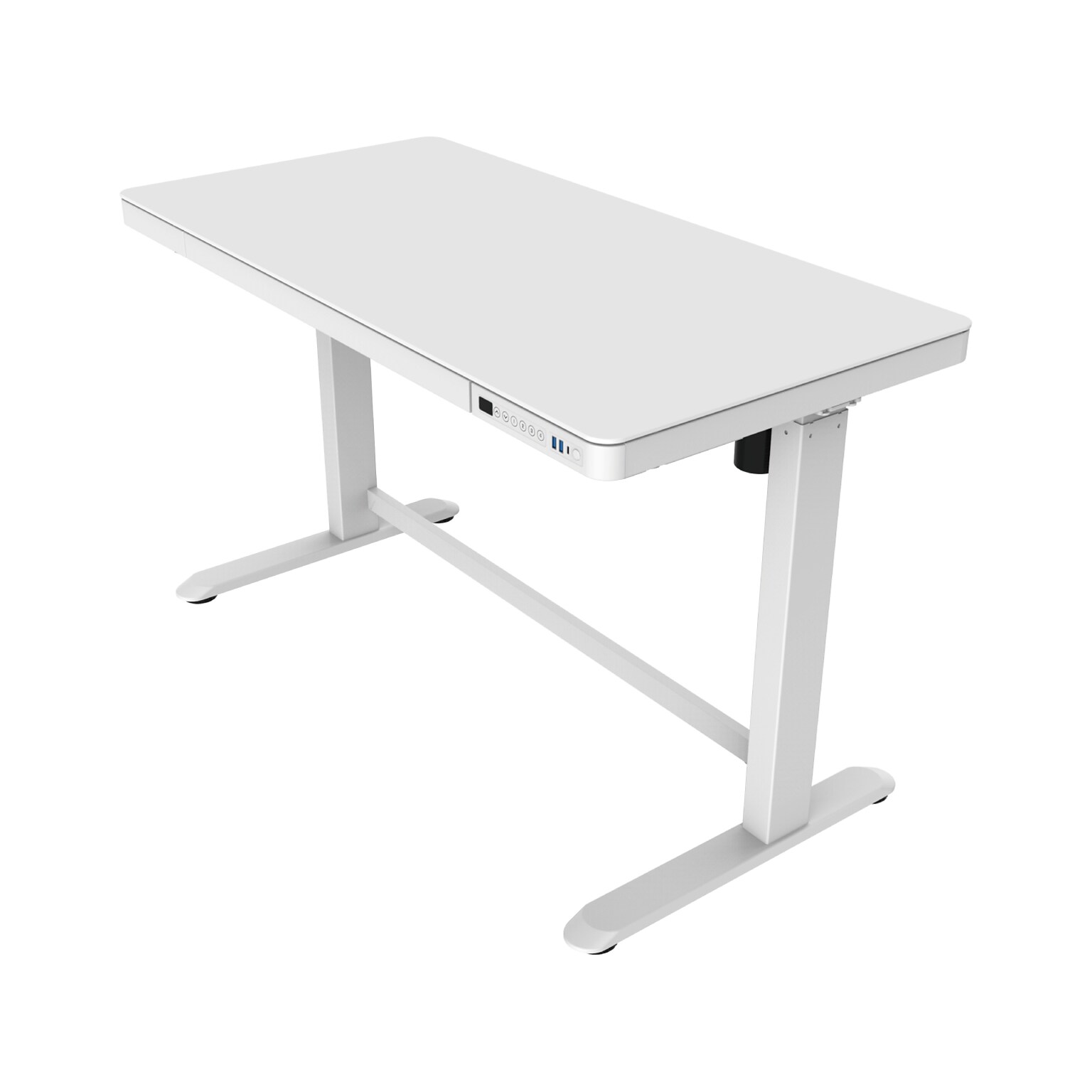 FlexiSpot EW8 48W Rectangular Adjustable Metal Standing Desk, White (EW8W)