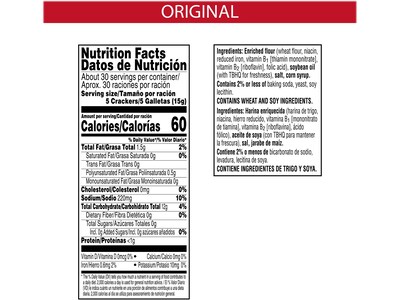 Kellogg's Zesta Original Saltine Crackers, 16 oz. (3010000133)