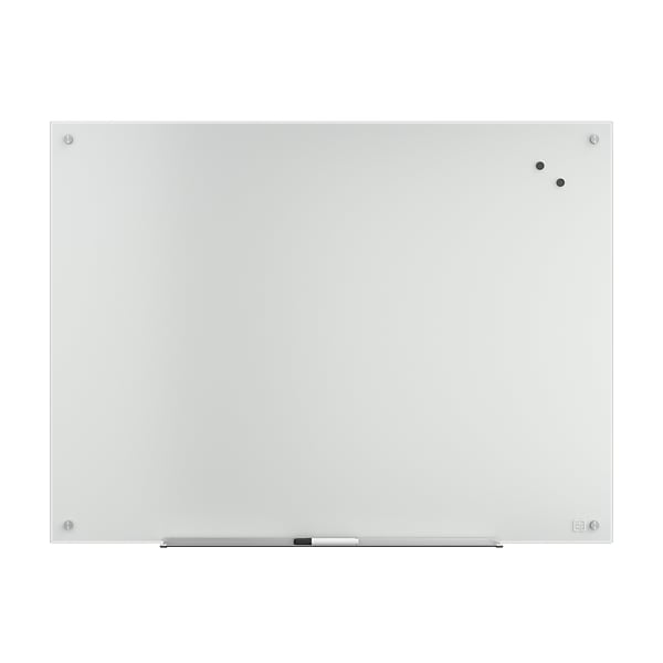 Magnetic Glass Dry Erase Board - 24 x 36 - Black