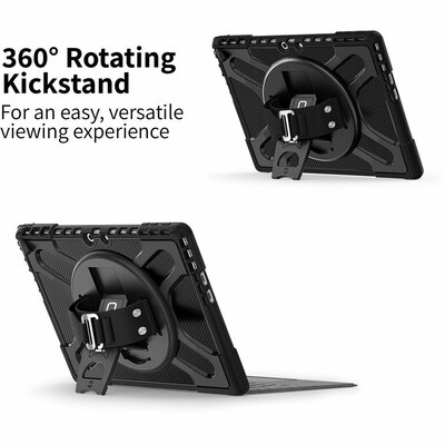 CODi Rugged Microsoft Surface Pro 9/10/11 Tablet Case with Kickstand, Black (C30705073)
