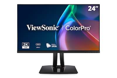 ViewSonic ColorPro 27 QHD 120Hz LCD Monitor, Built-In Speaker, Height Adjustable, Universal Docking Station, Black (VP2756A-2K)