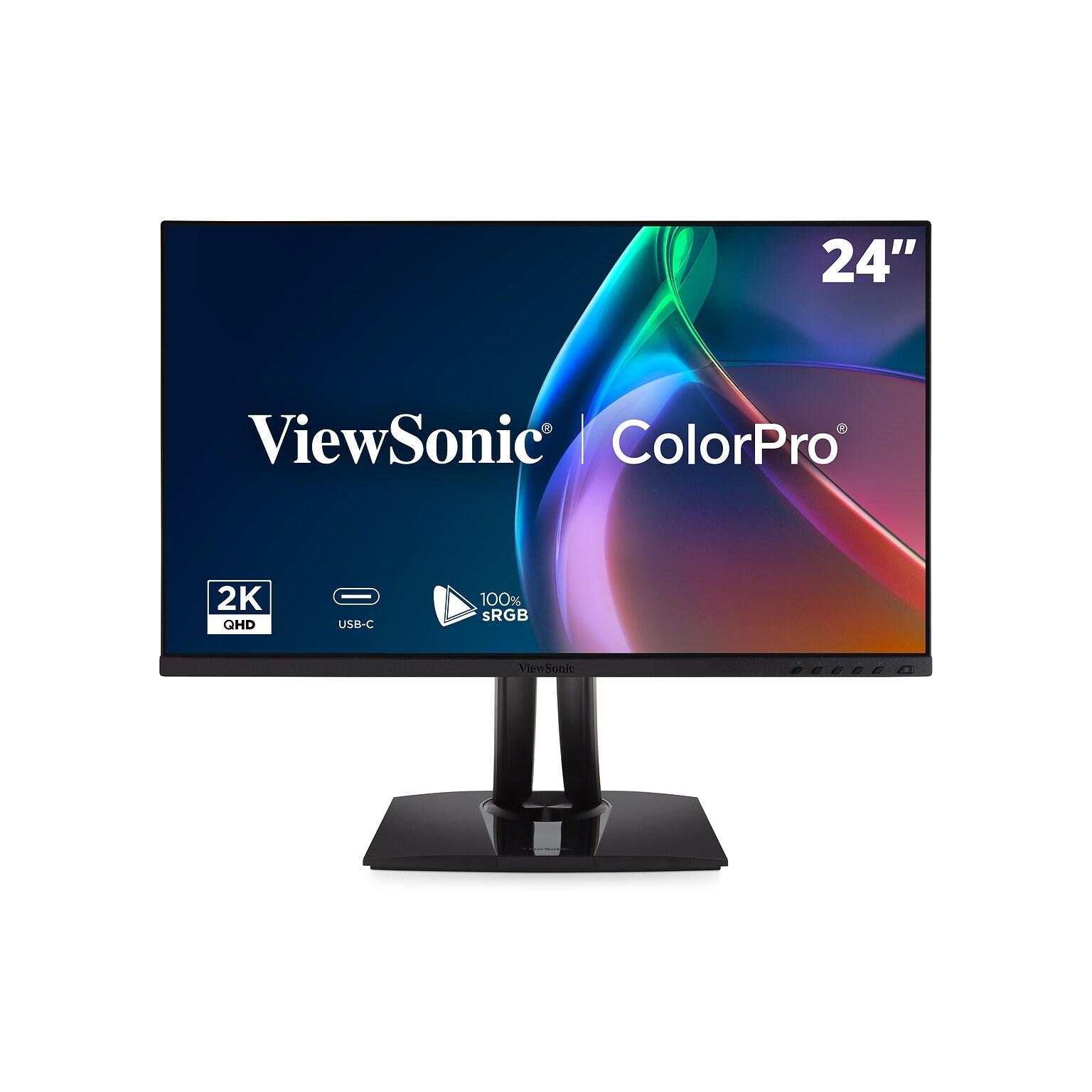 ViewSonic ColorPro 27 QHD 120Hz LCD Monitor, Built-In Speaker, Height Adjustable, Universal Docking Station, Black (VP2756A-2K)